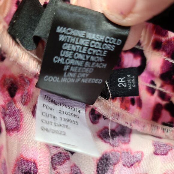 Torrid Womens Pants Multi-Color Size 2R 100% Rayon Stretch Pull On Wide Leg - Picture 9 of 12